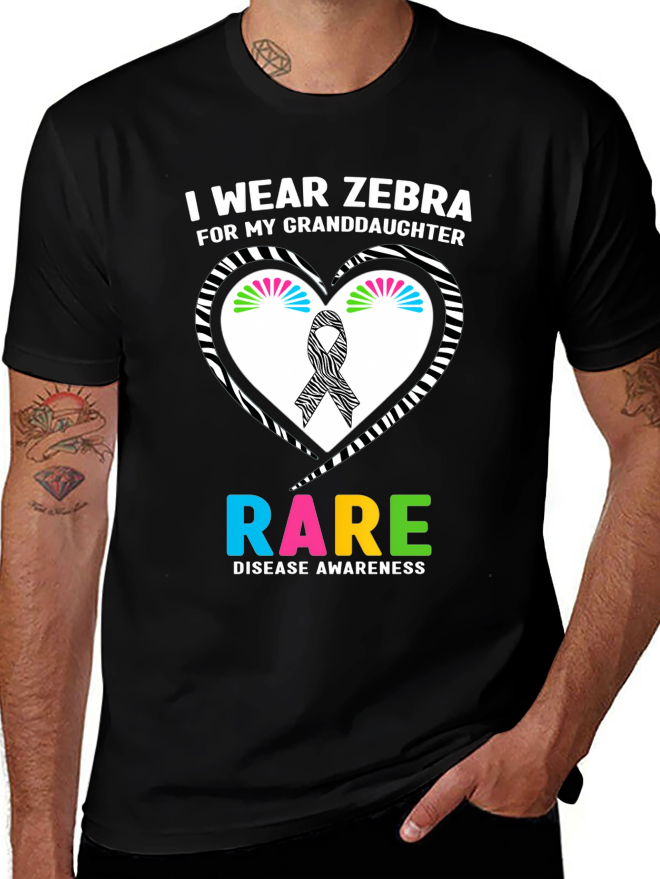 Zebra Rare Disease Awareness T-Shirt