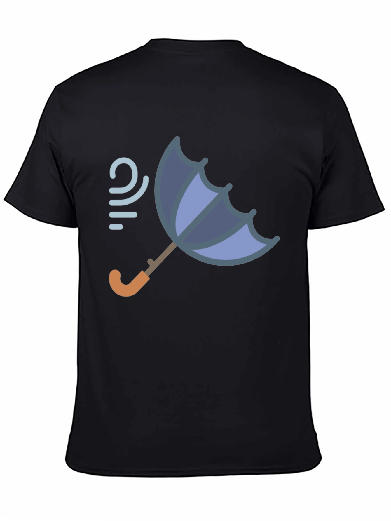 Windy Weather Umbrella Graphic T-Shirt