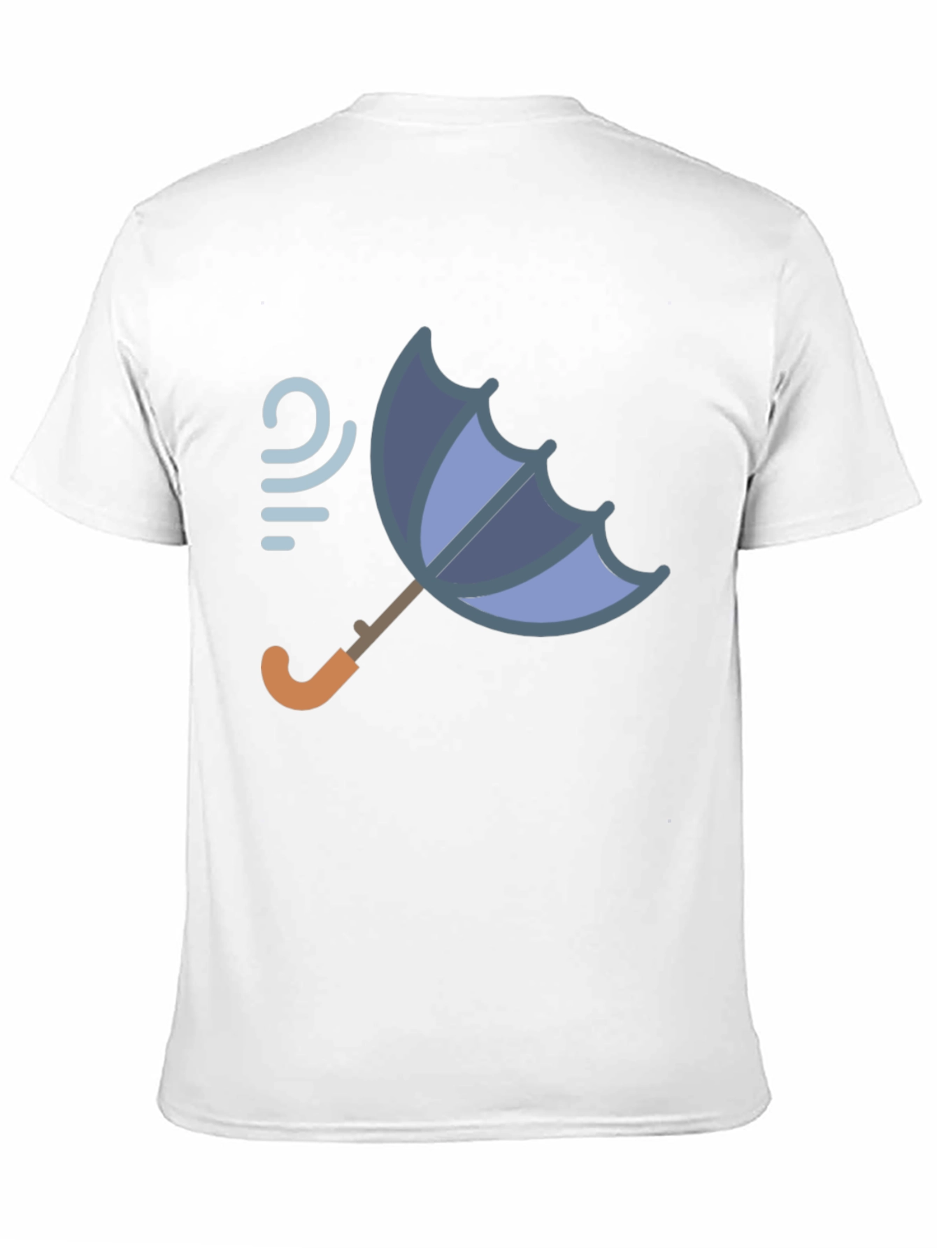 Windy Weather Umbrella Graphic T-Shirt