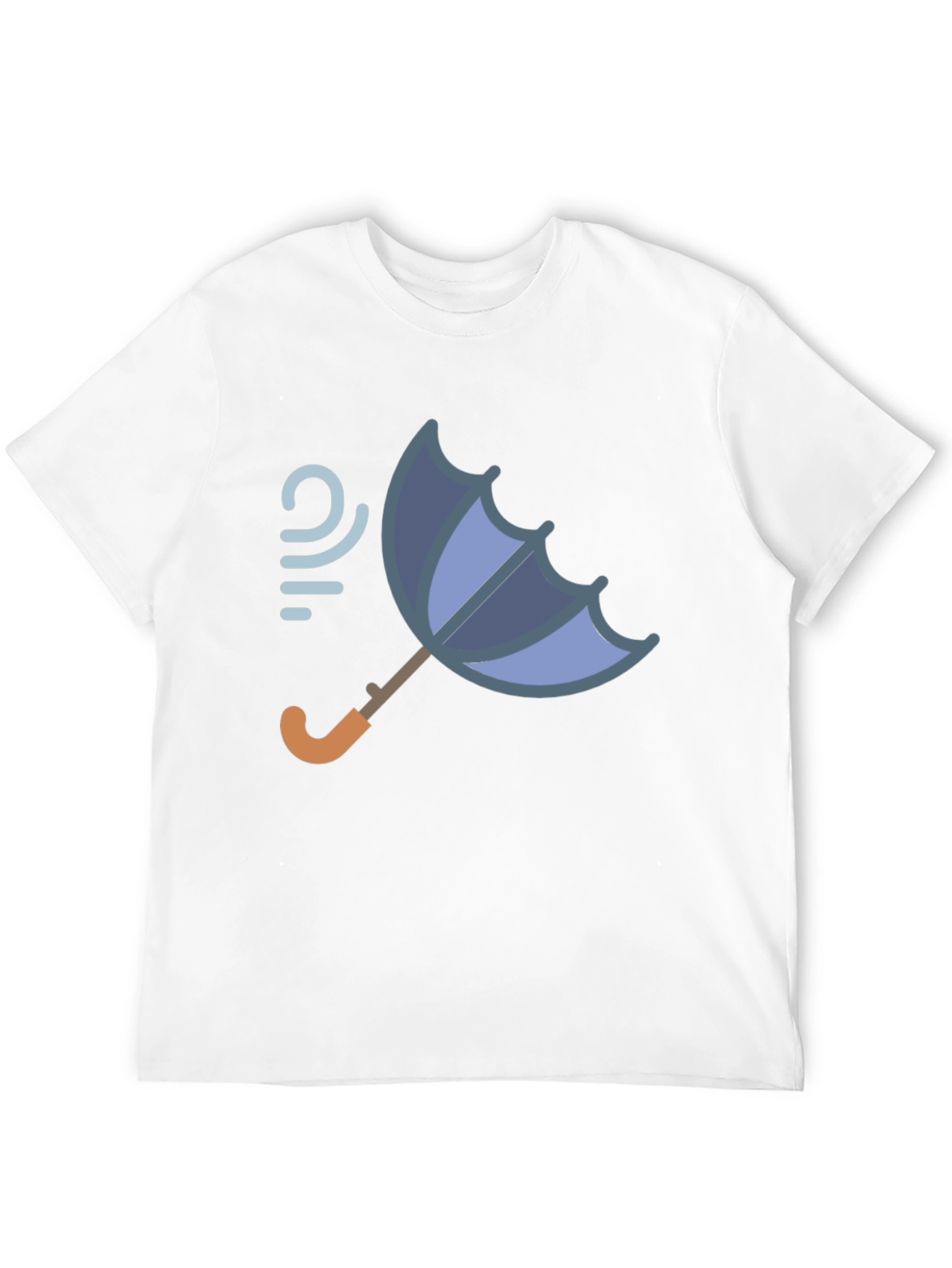 Windy Weather Umbrella Graphic T-Shirt