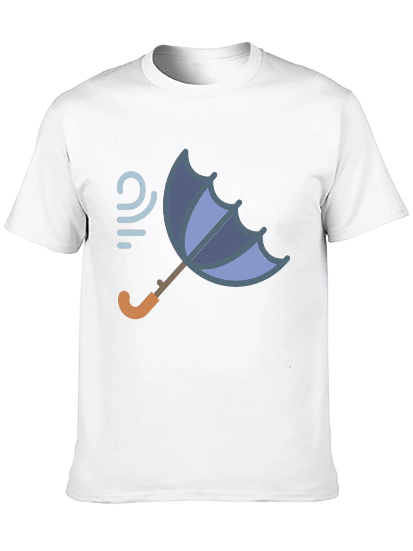 Windy Weather Umbrella Graphic T-Shirt