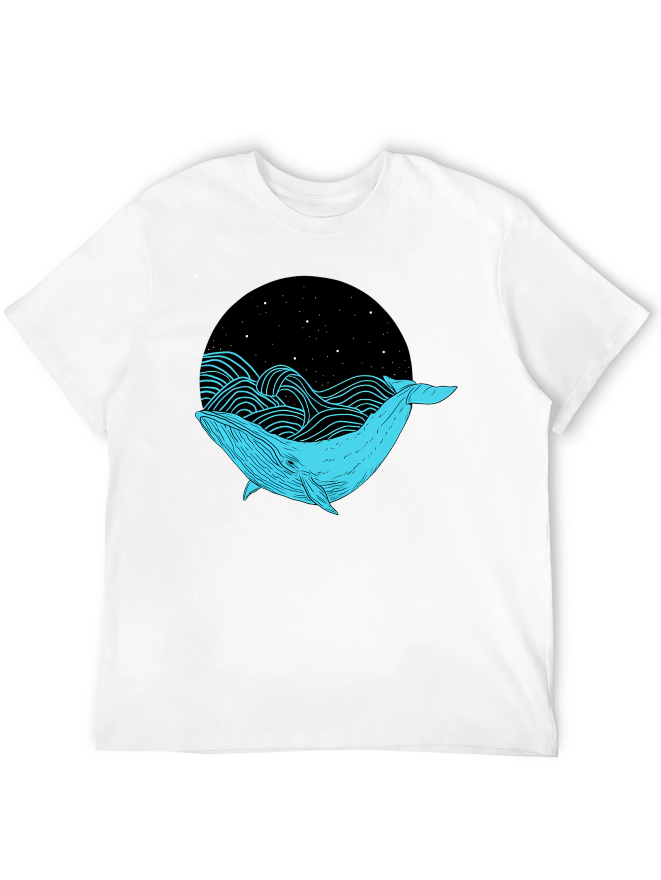 Whale Graphic Black T-Shirt - Unique Design