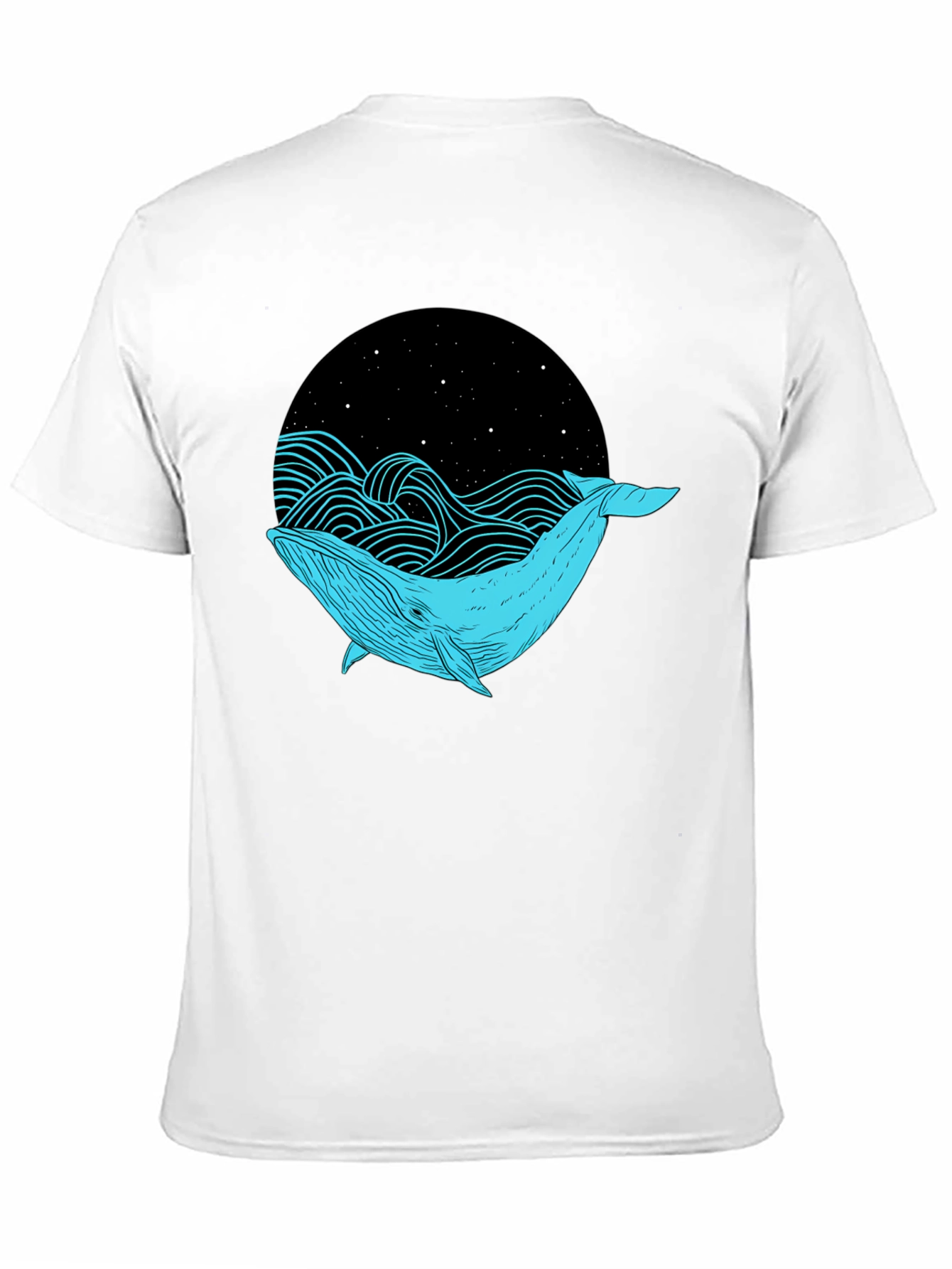 Whale Graphic Black T-Shirt - Unique Design