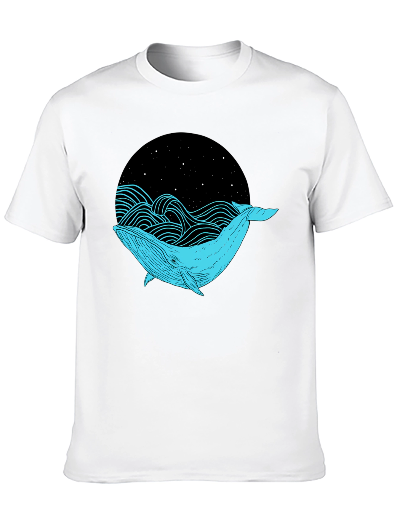 Whale Graphic Black T-Shirt - Unique Design