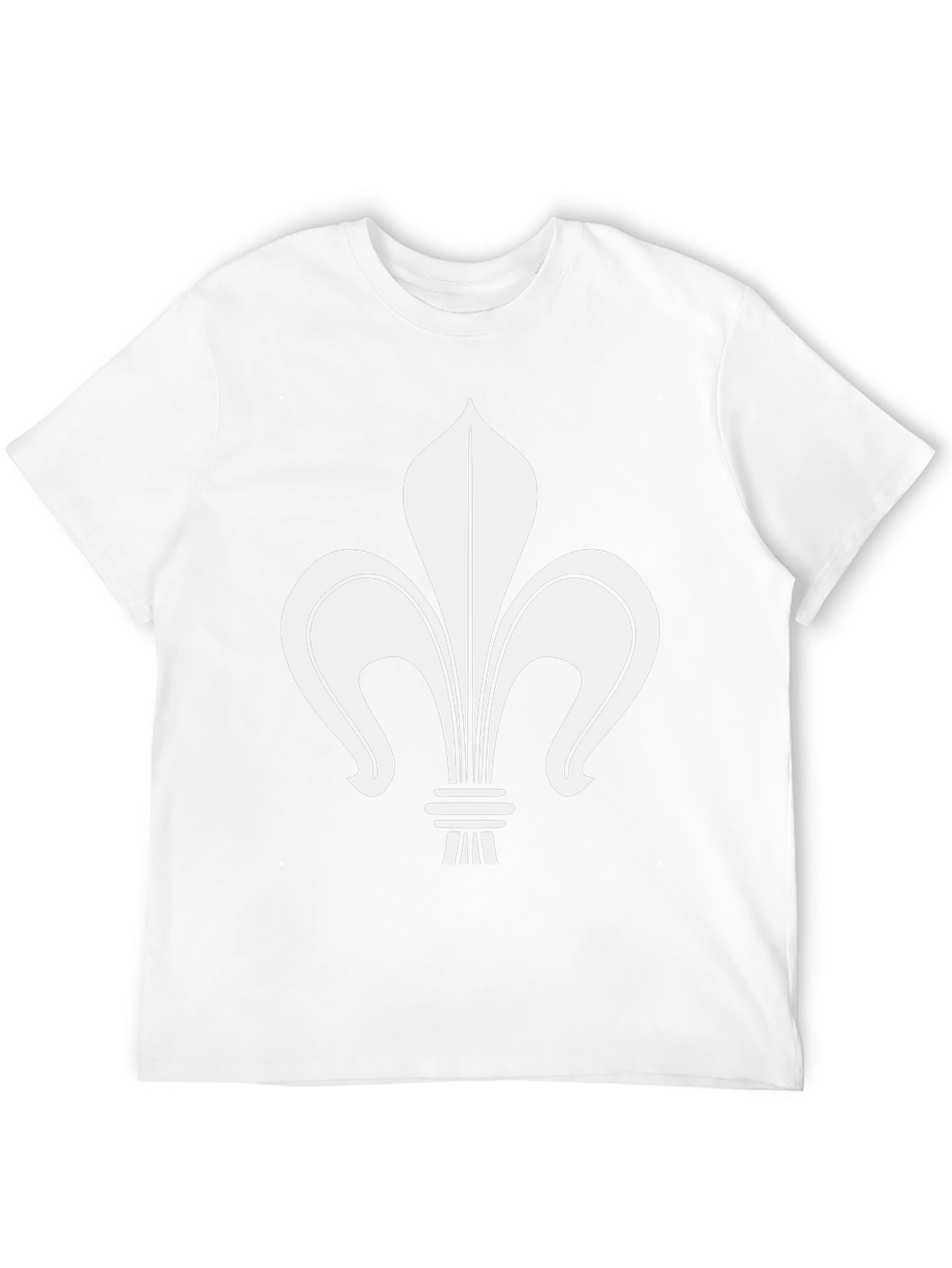 Fleur-de-lis Graphic Tee - Casual Black T-Shirt