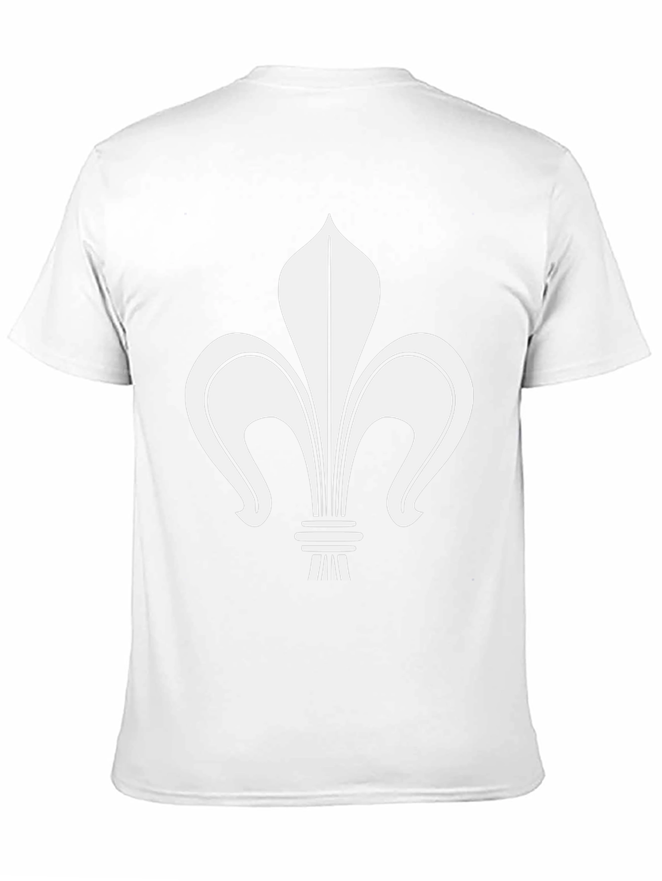 Fleur-de-lis Graphic Tee - Casual Black T-Shirt