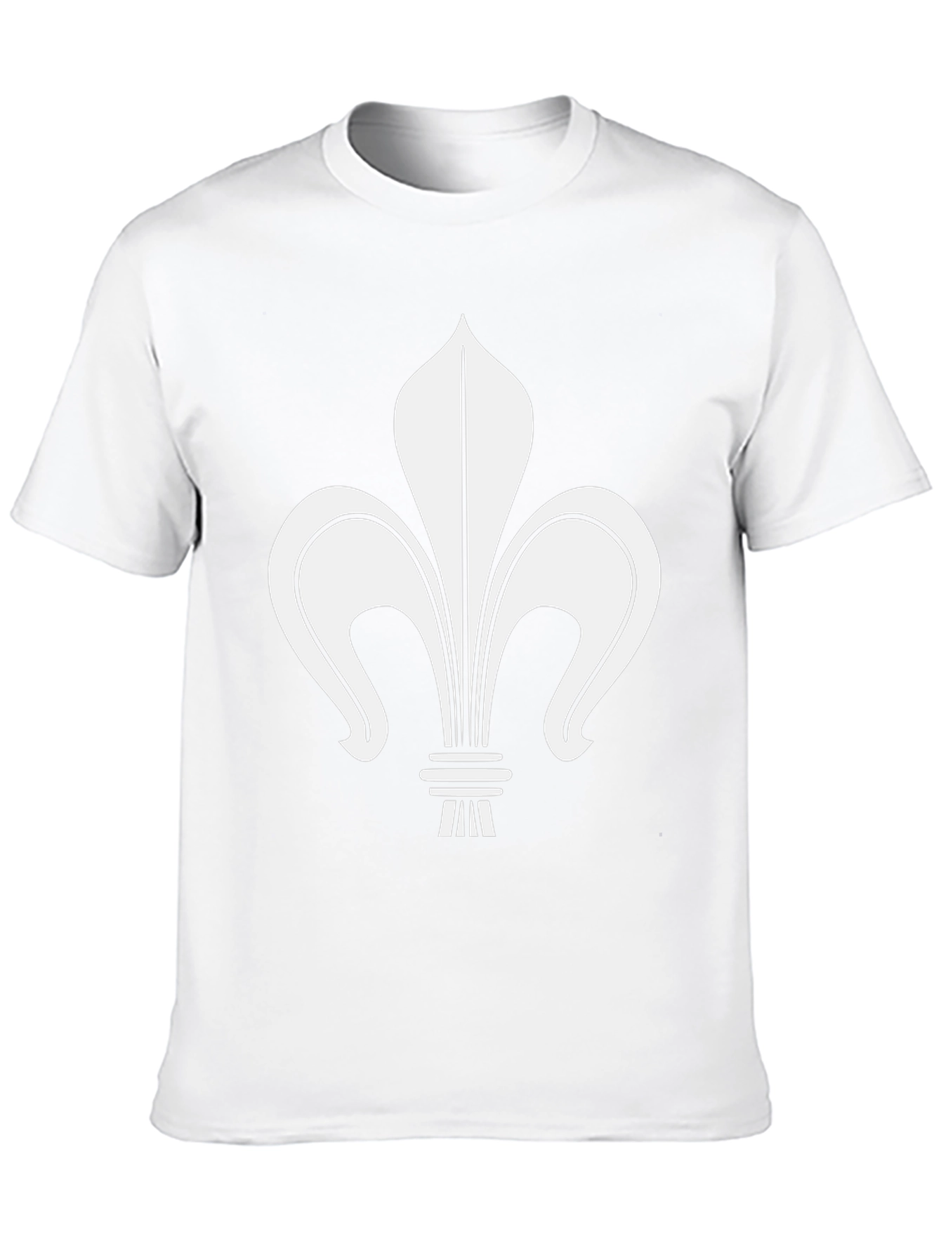 Fleur-de-lis Graphic Tee - Casual Black T-Shirt