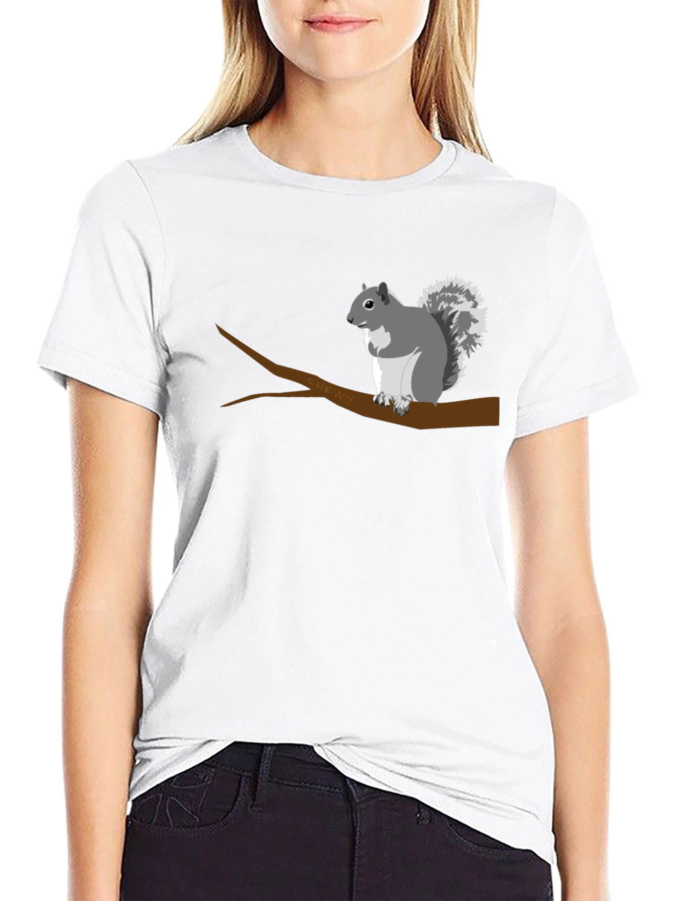 Squirrel on Branch Graphic T-Shirt