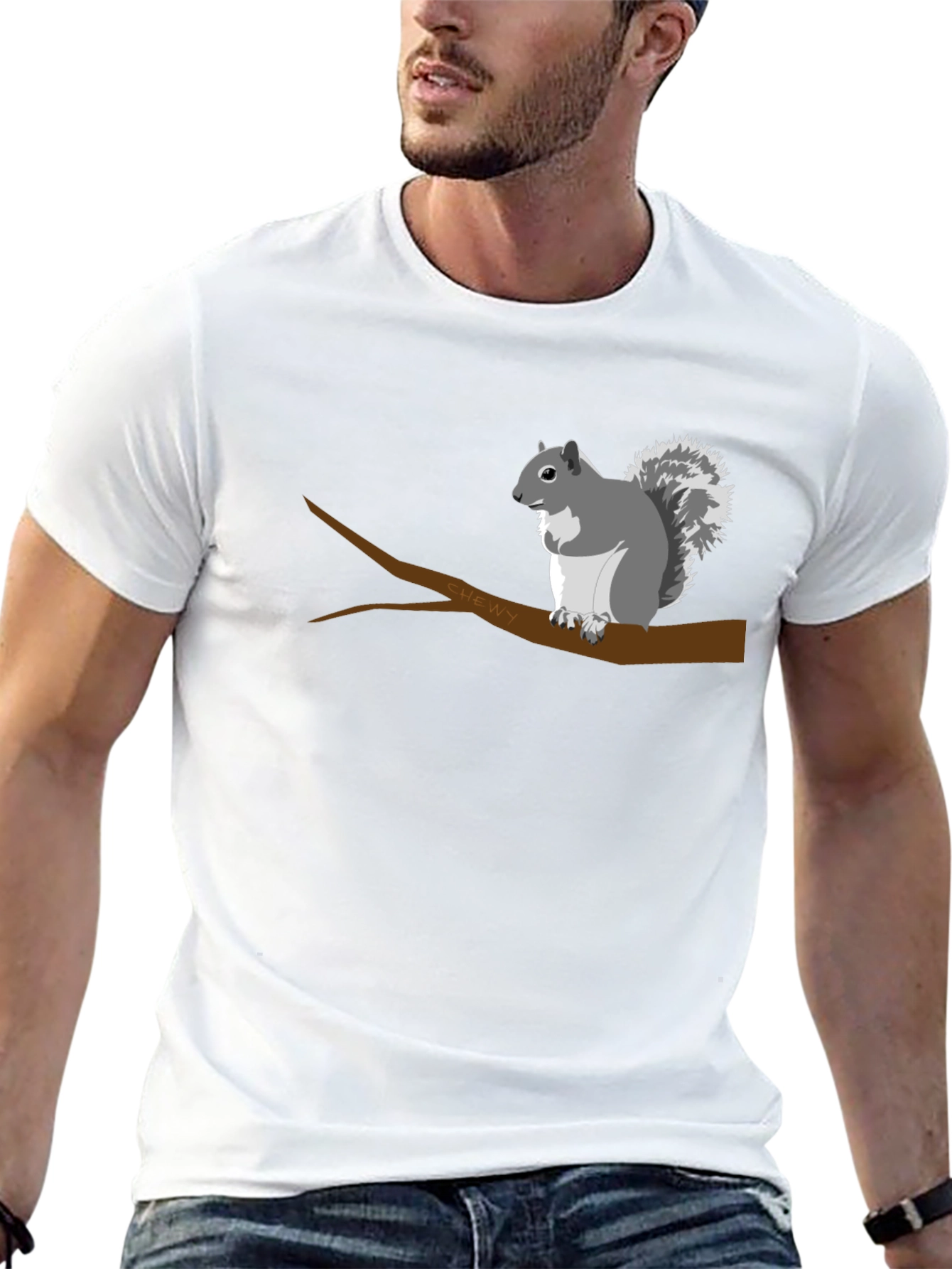 Squirrel on Branch Graphic T-Shirt