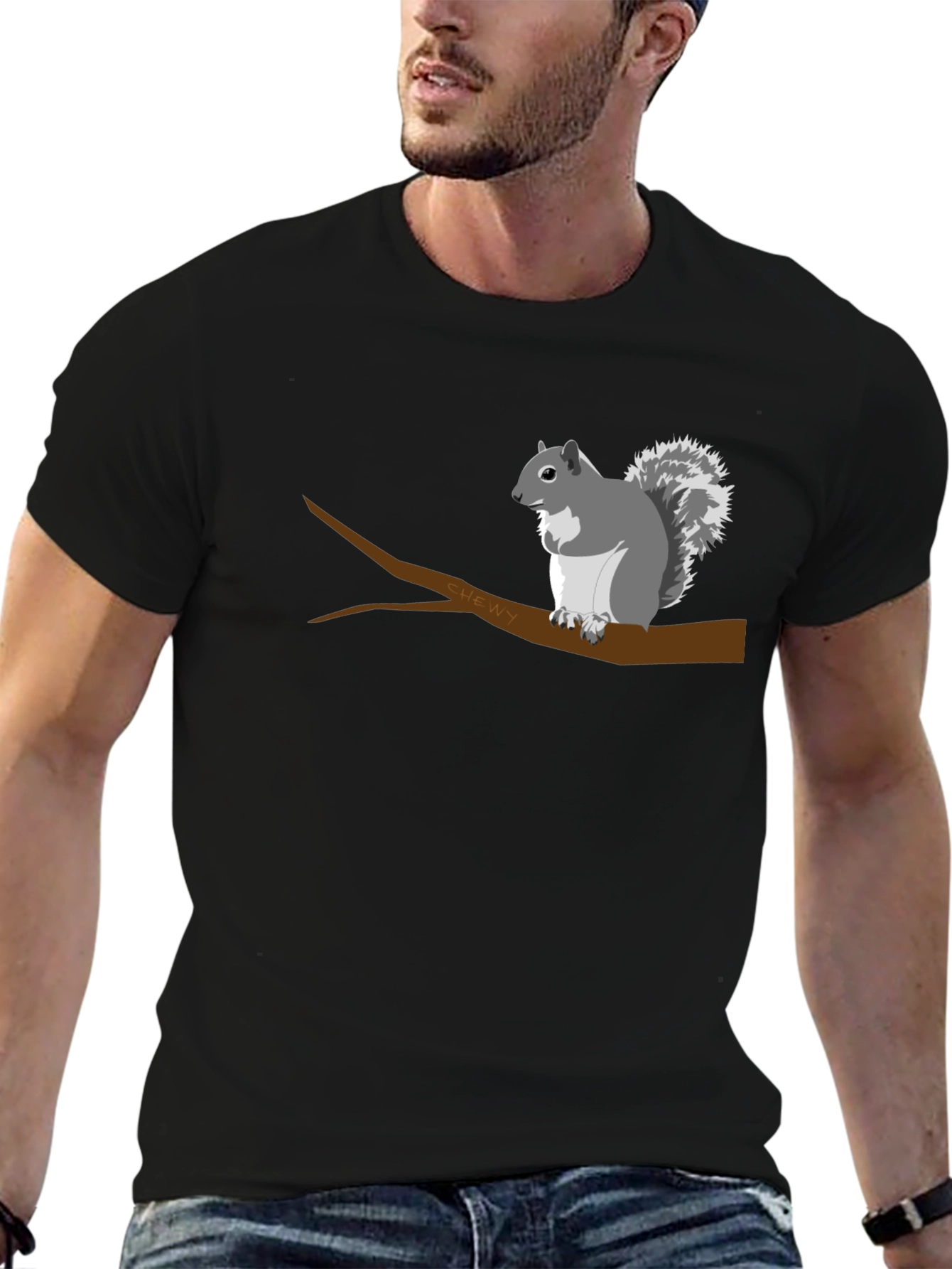 Squirrel on Branch Graphic T-Shirt
