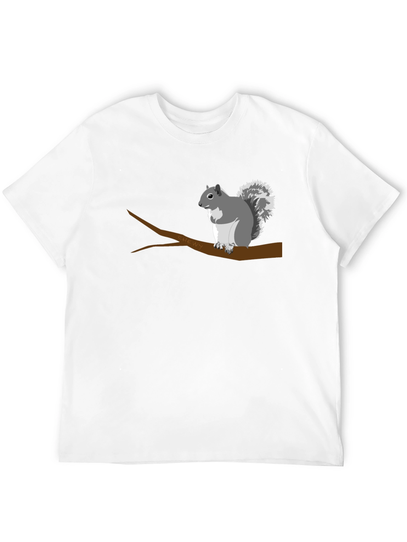 Squirrel on Branch Graphic T-Shirt