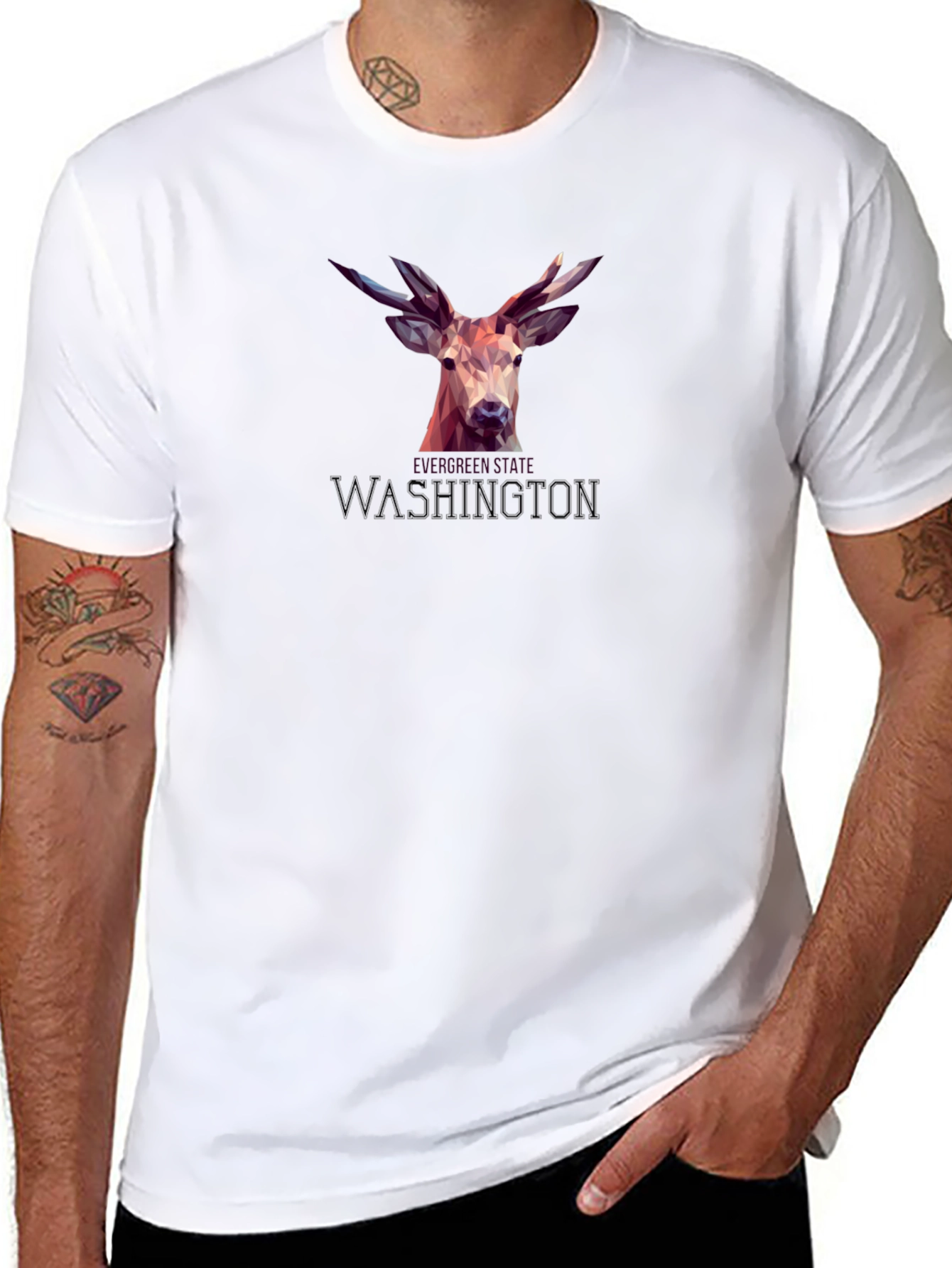Washington Deer Graphic T-Shirt - Stylish & Unique