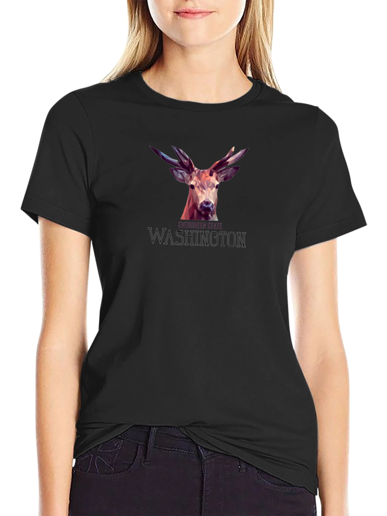 Washington Deer Graphic T-Shirt - Stylish & Unique