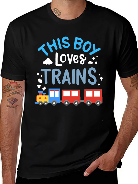 This Boy Loves Trains T-Shirt