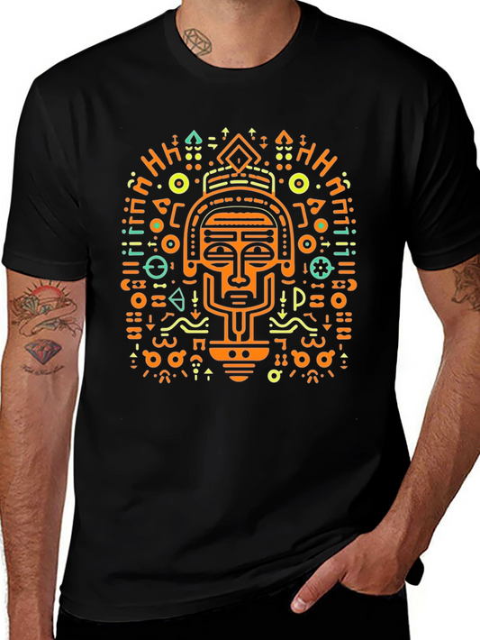 Abstract Tribal Art Graphic T-Shirt