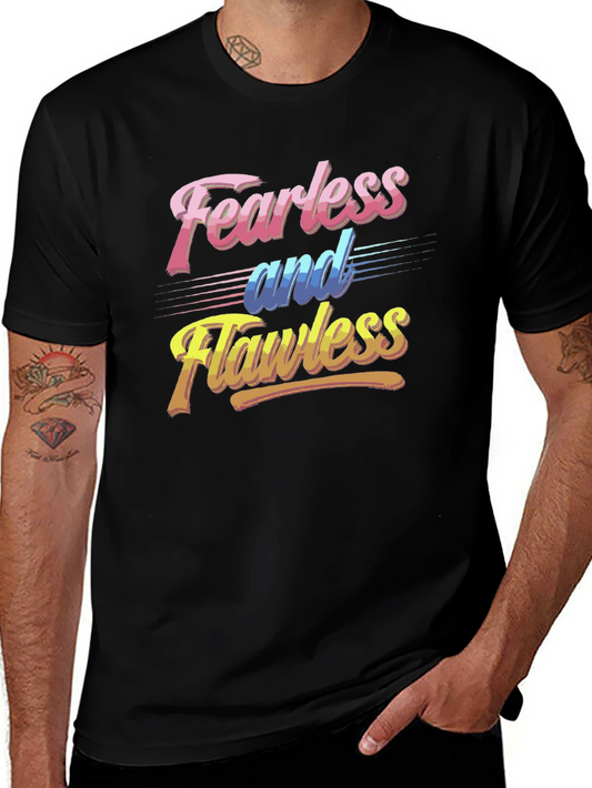 Fearless and Flawless Graphic Tee - Retro Style