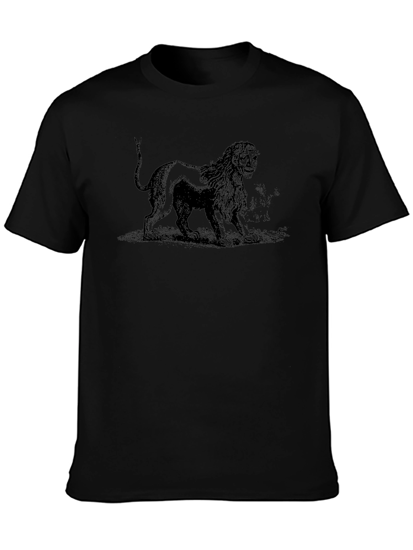 Lion Head Man Graphic T-Shirt