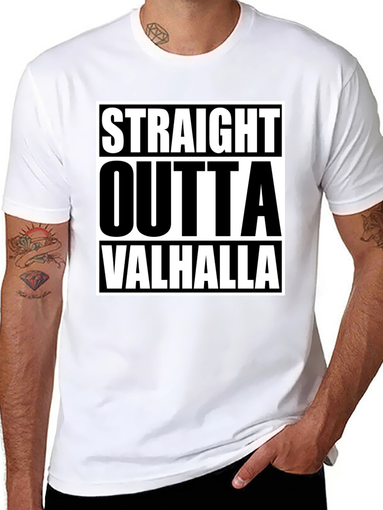 Straight Outta Valhalla Graphic Tee