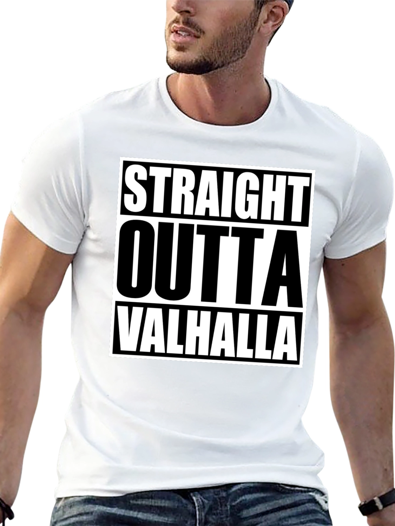 Straight Outta Valhalla Graphic Tee