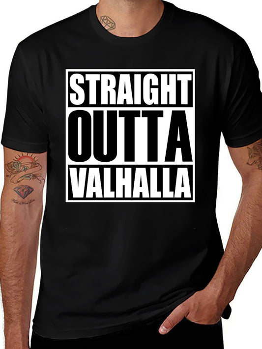 Straight Outta Valhalla Graphic Tee