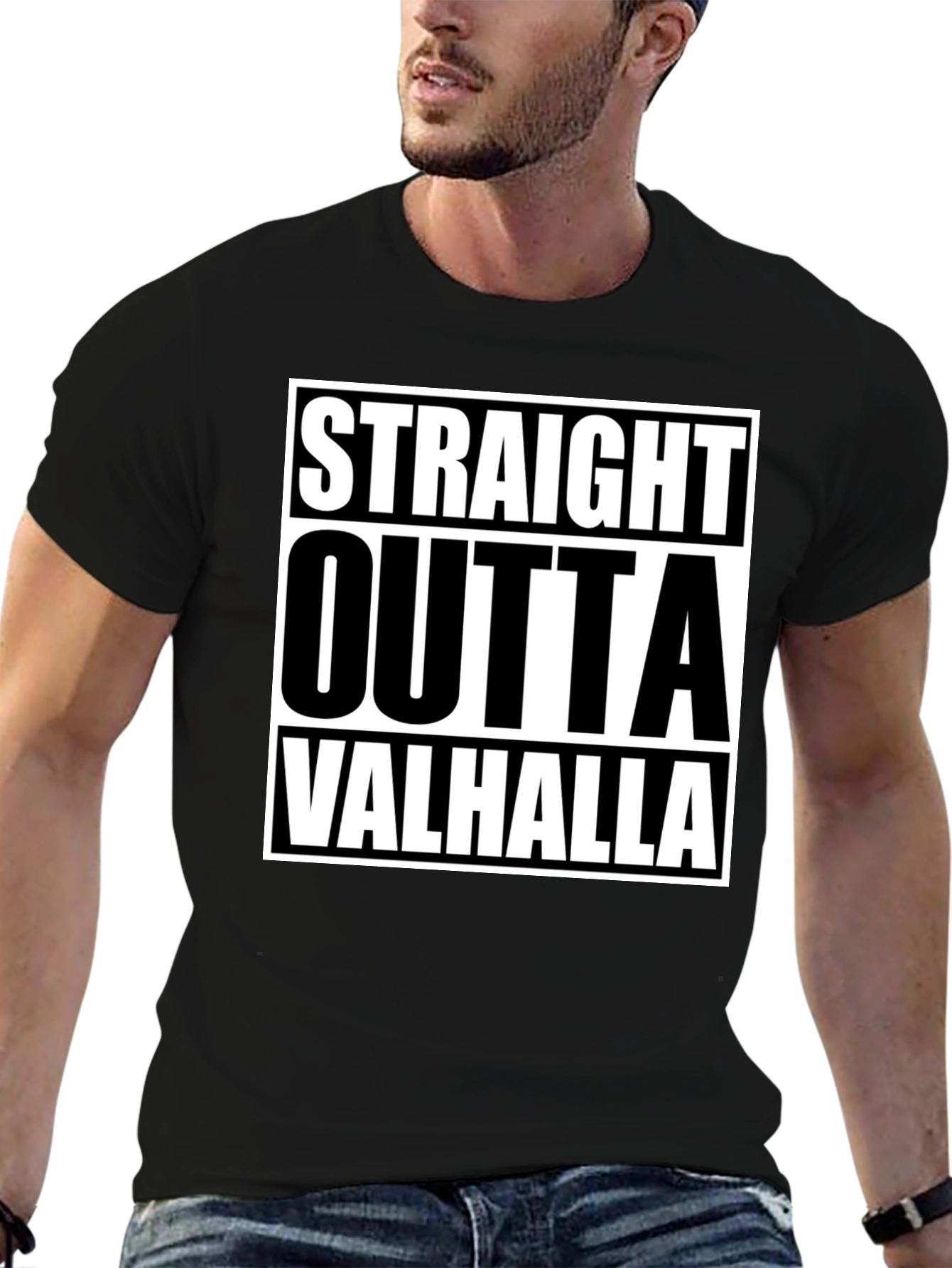 Straight Outta Valhalla Graphic Tee