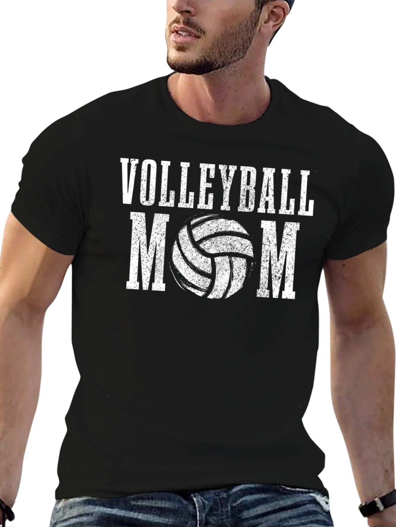 Volleyball Mom T-Shirt - Black