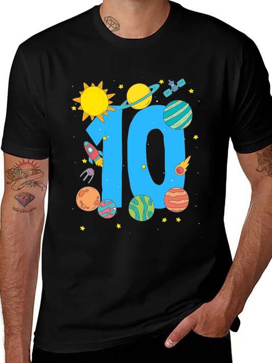 10th Birthday Space T-Shirt