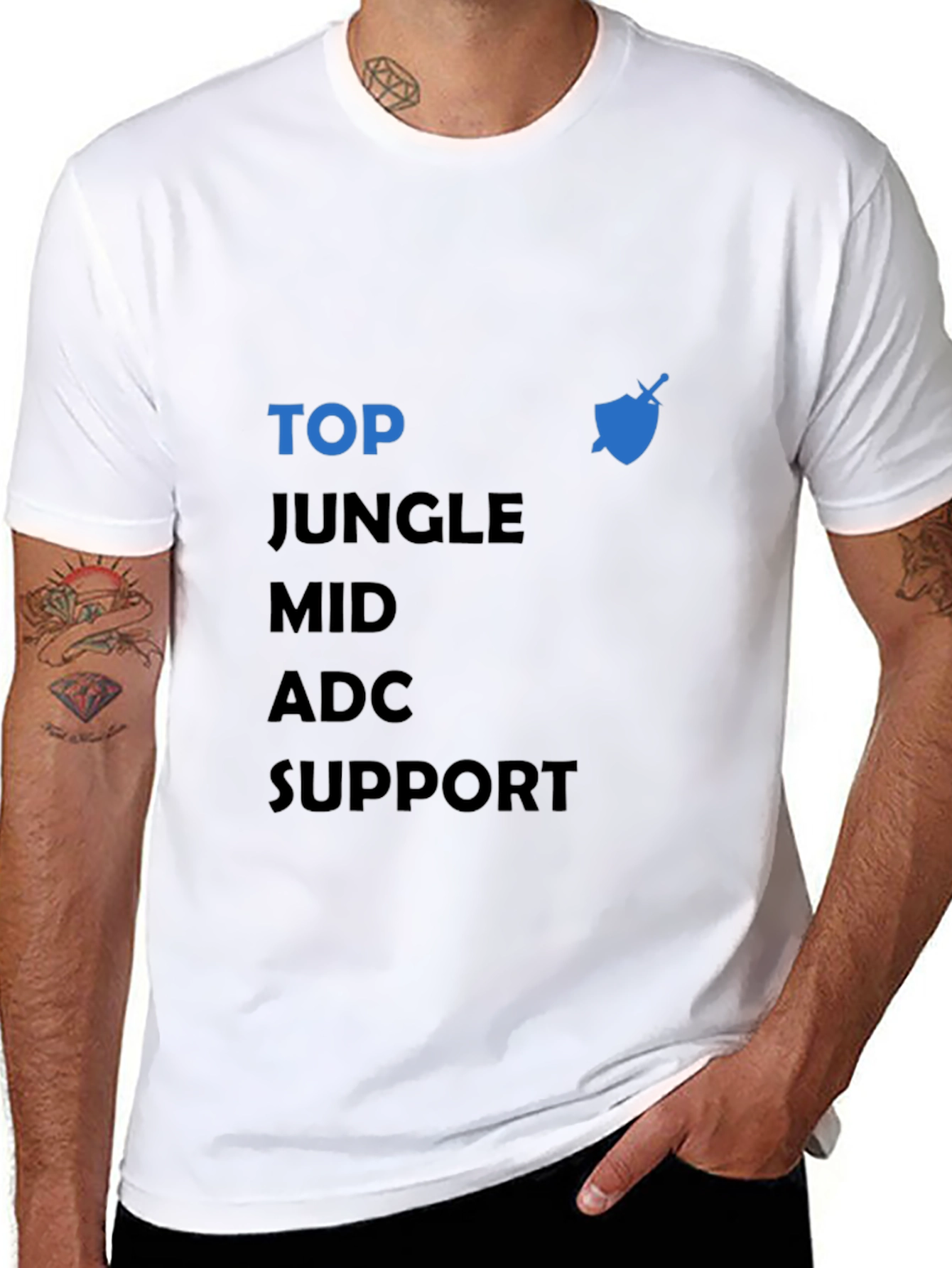League of Legends Roles T-Shirt - Gaming Apparel
