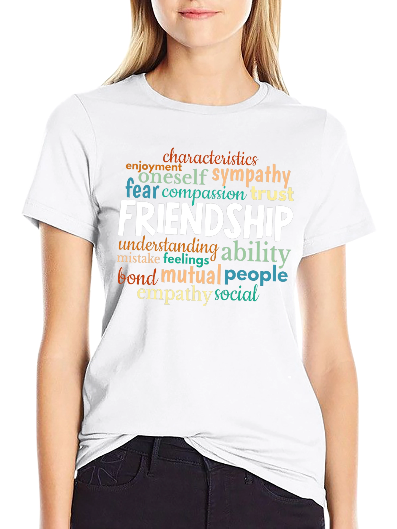 Friendship Word Art Graphic Tee