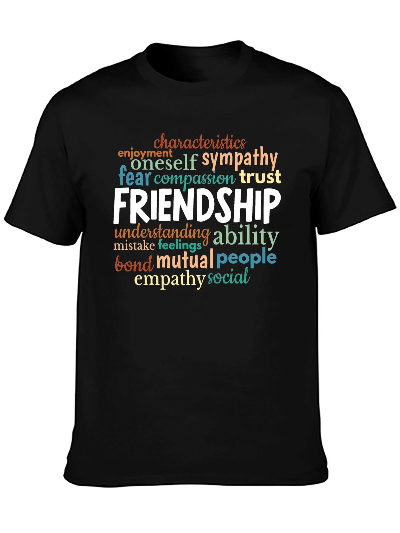 Friendship Word Art Graphic Tee