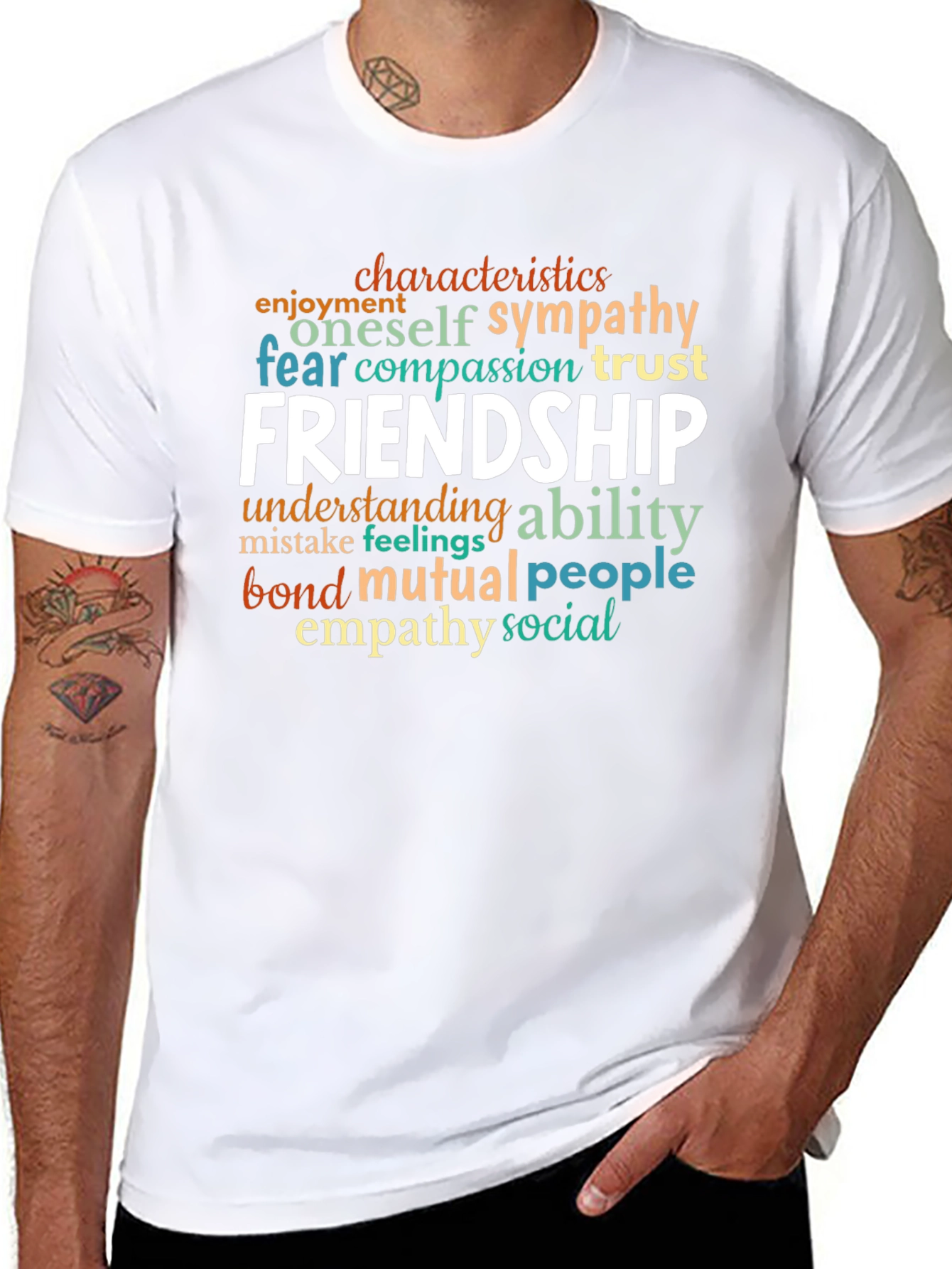 Friendship Word Art Graphic Tee