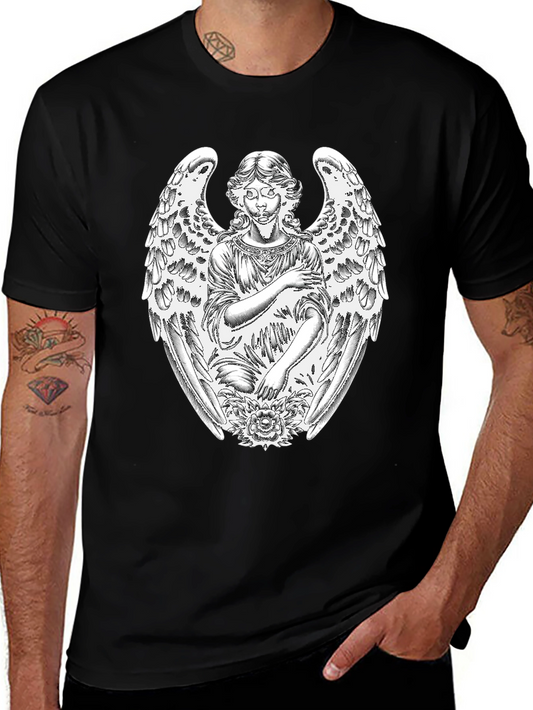 Angel Graphic T-Shirt - Black