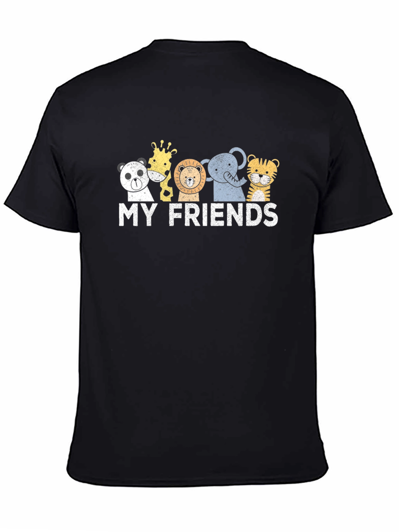 Cute Animal Friends Graphic T-Shirt