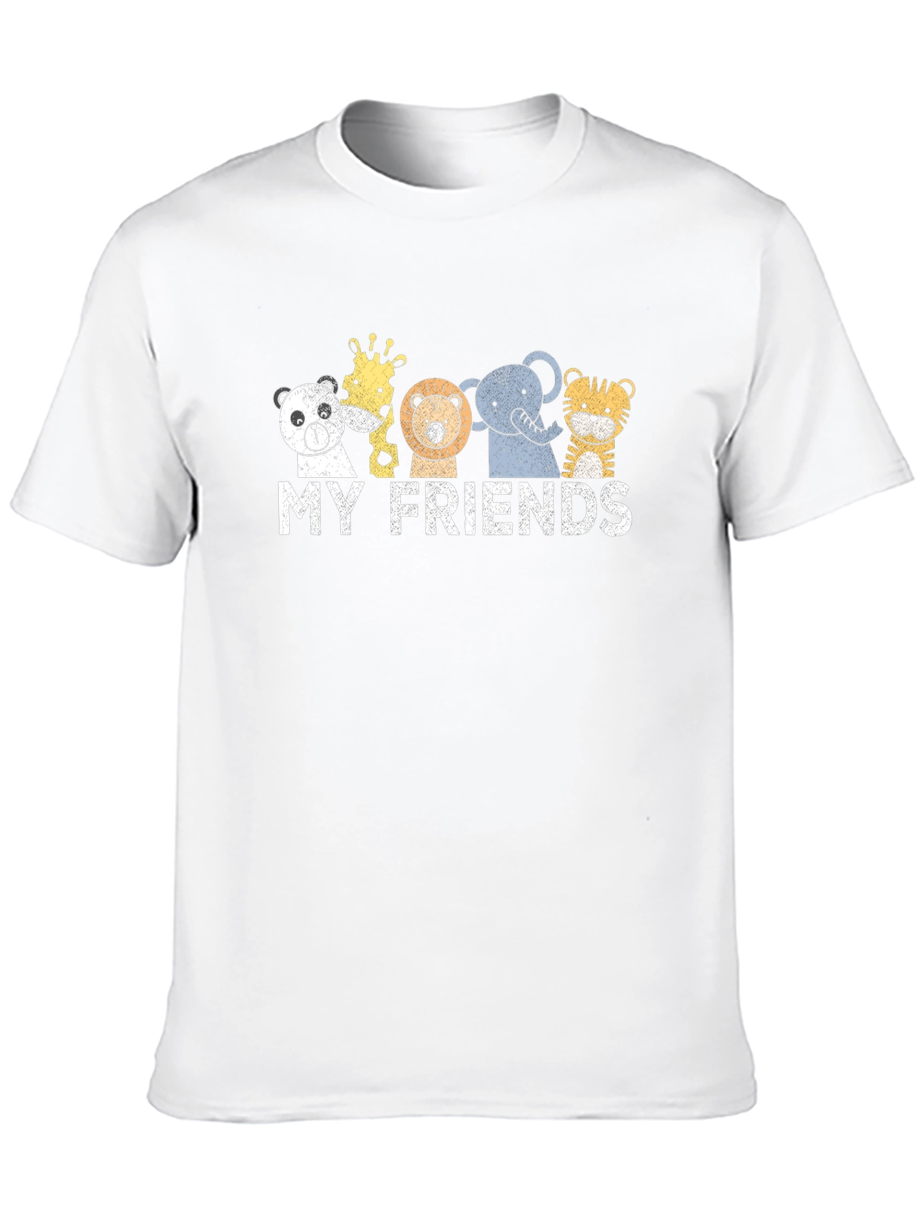 Cute Animal Friends Graphic T-Shirt