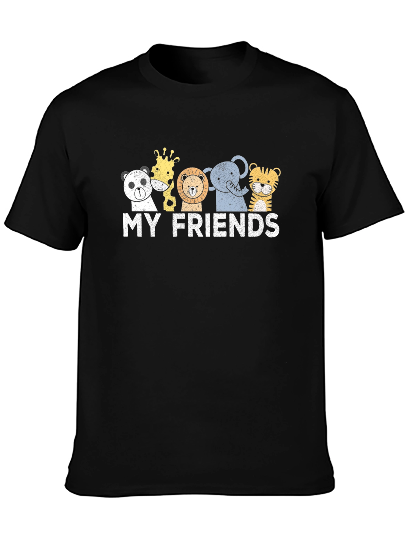 Cute Animal Friends Graphic T-Shirt
