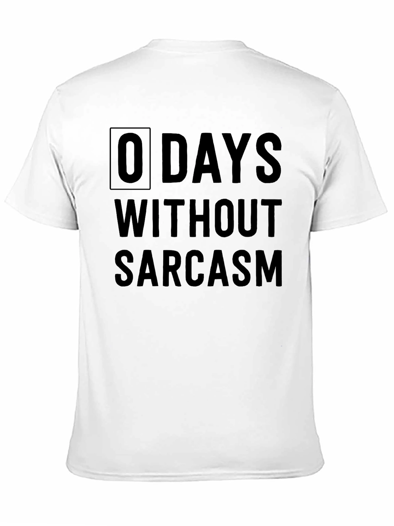 0 Days Without Sarcasm Graphic Tee - Black