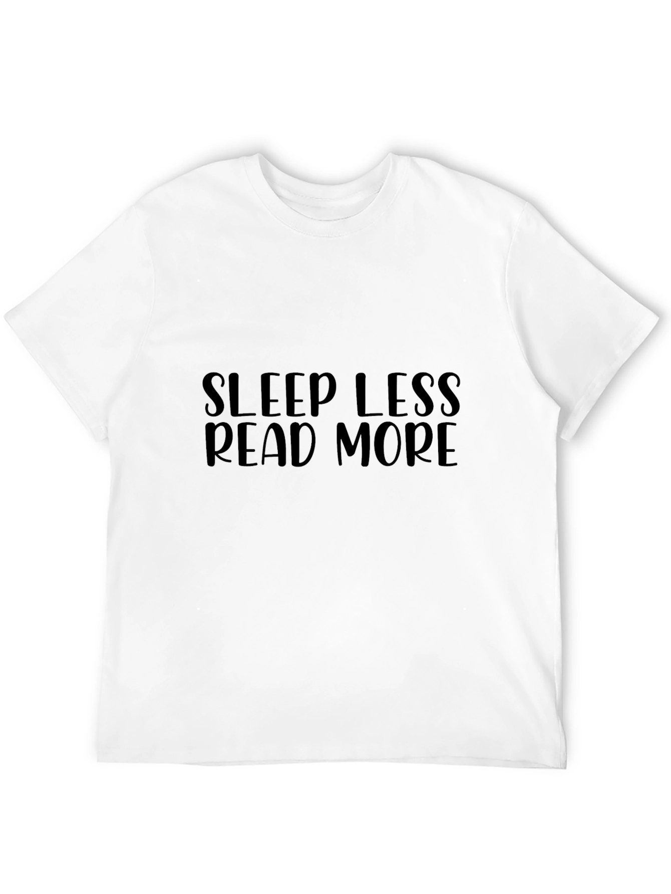Sleep Less Read More Black T-Shirt