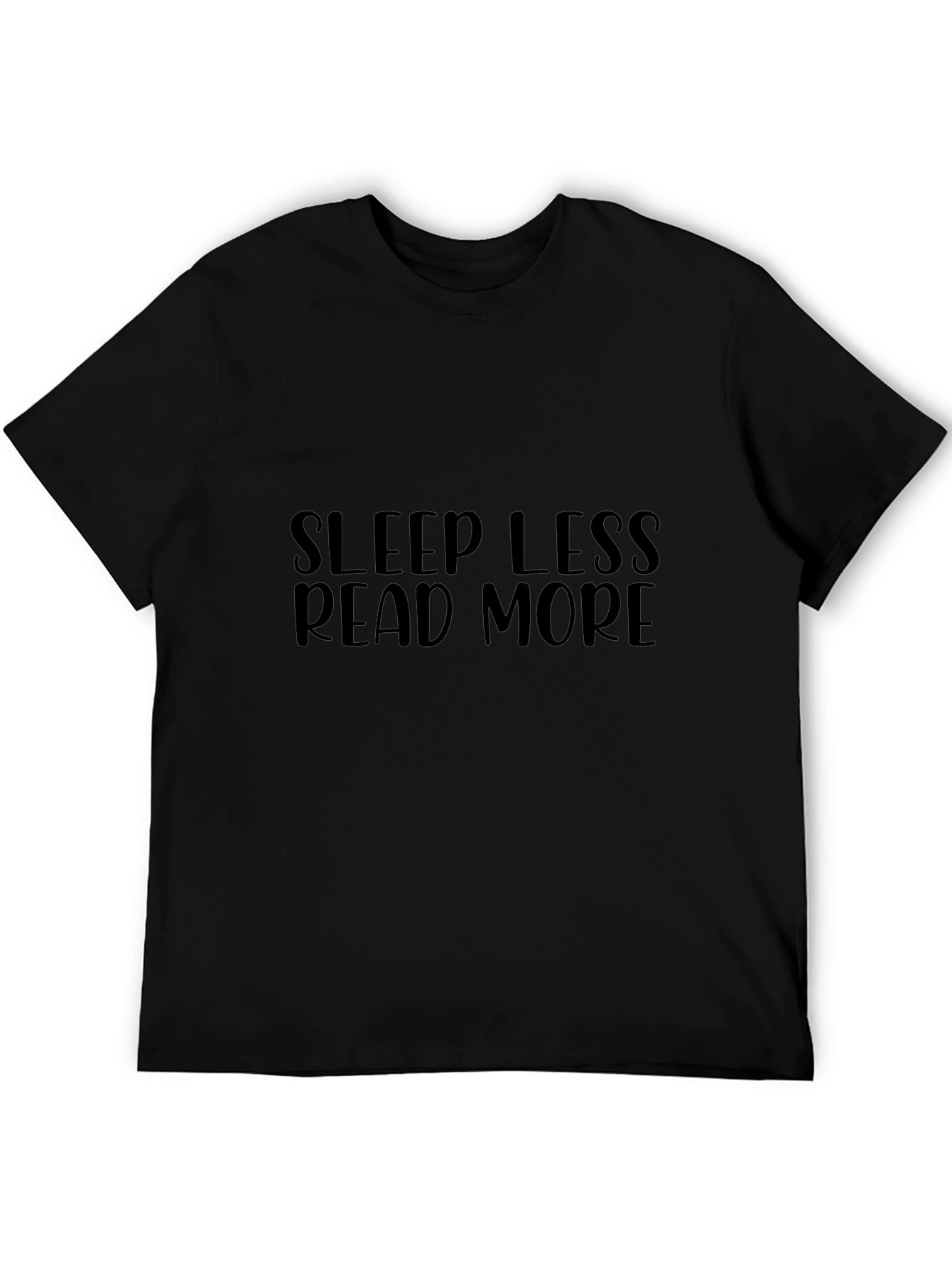 Sleep Less Read More Black T-Shirt