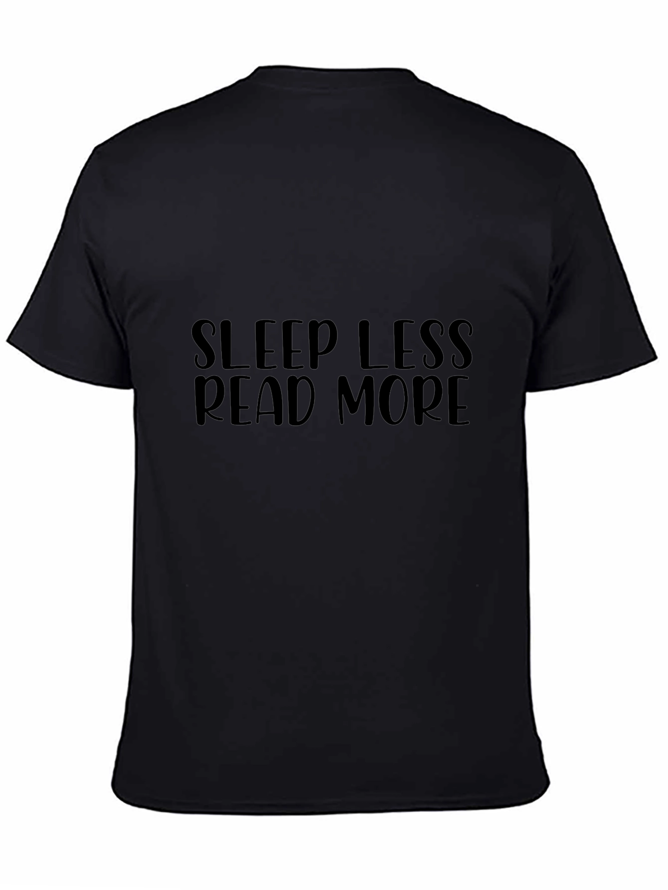 Sleep Less Read More Black T-Shirt