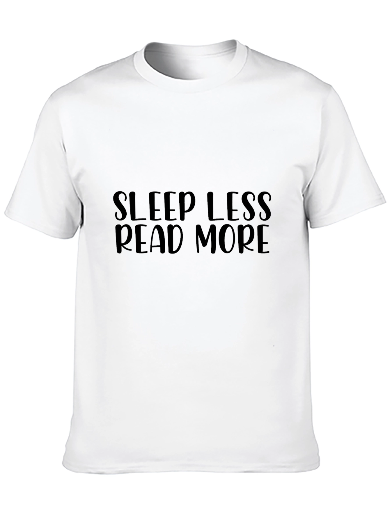 Sleep Less Read More Black T-Shirt