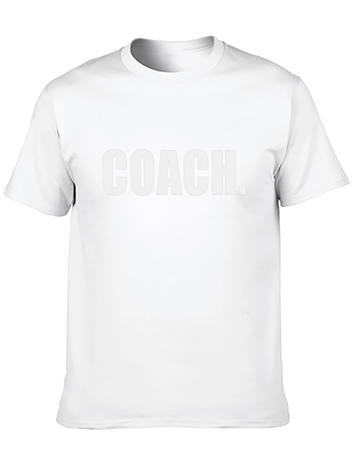 Coach T-Shirt - Solid Black Crew Neck Tee