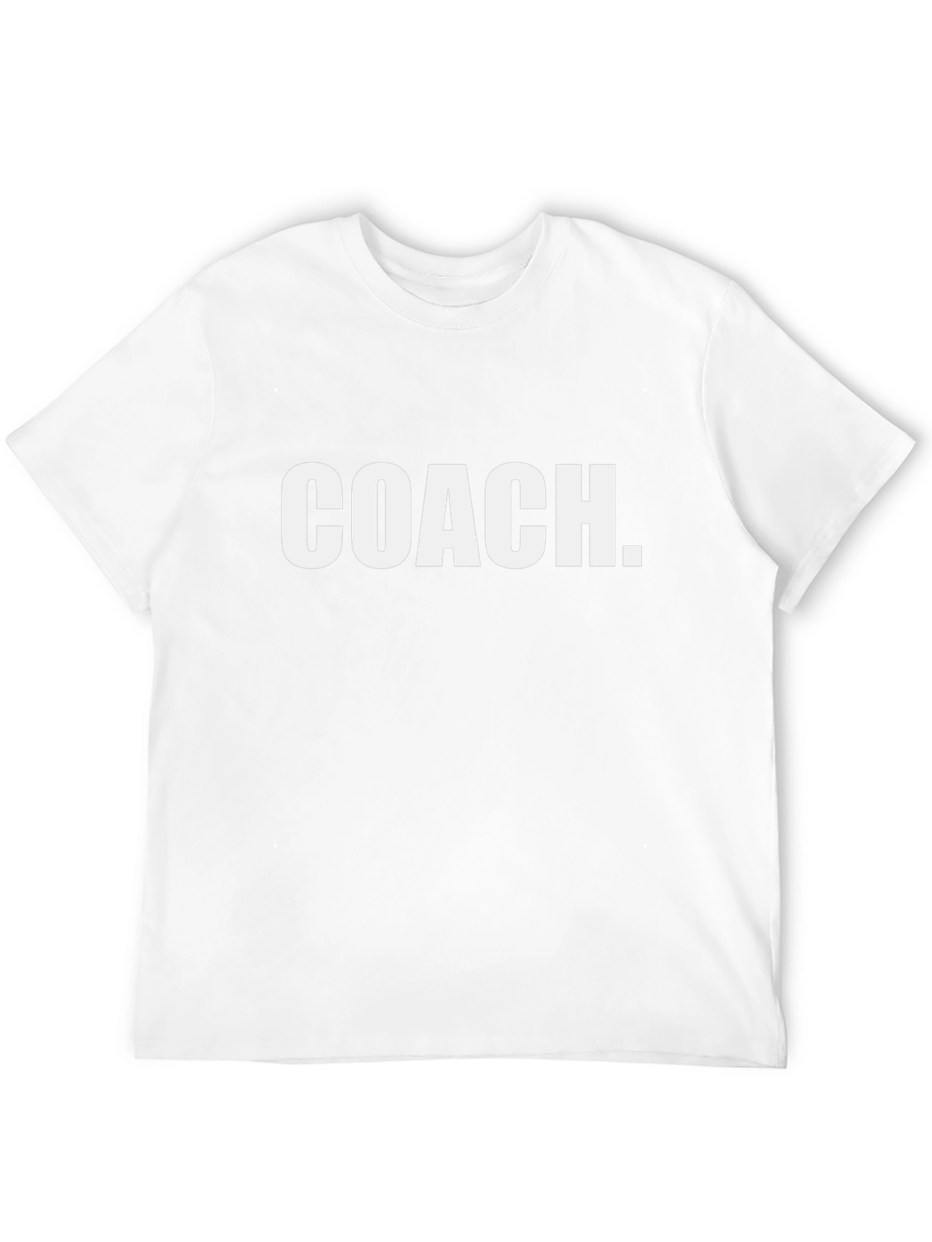 Coach T-Shirt - Solid Black Crew Neck Tee