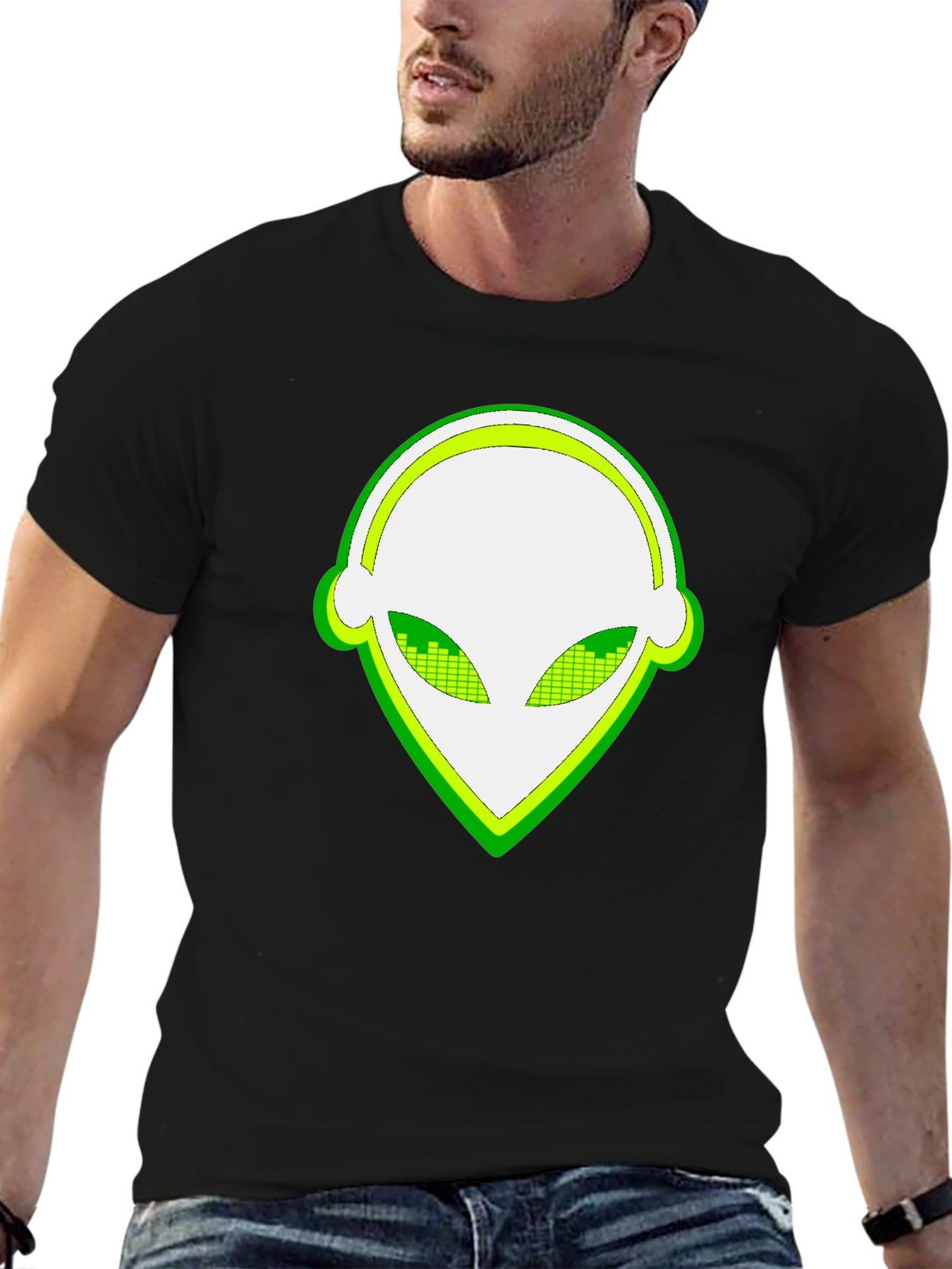 Alien Head T-Shirt - Cool Graphic Tee