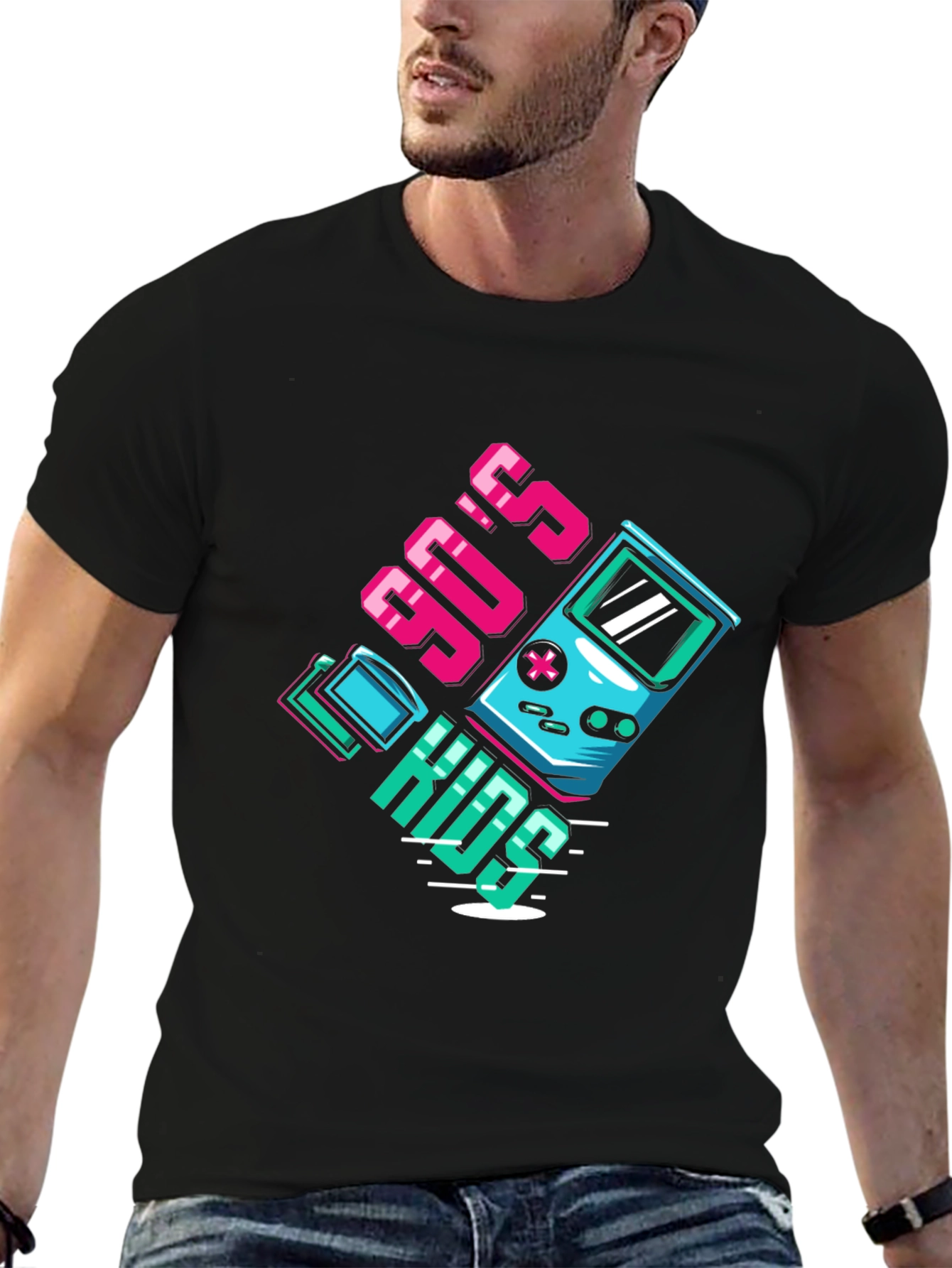 90s Kids T-Shirt - Retro Gaming Style