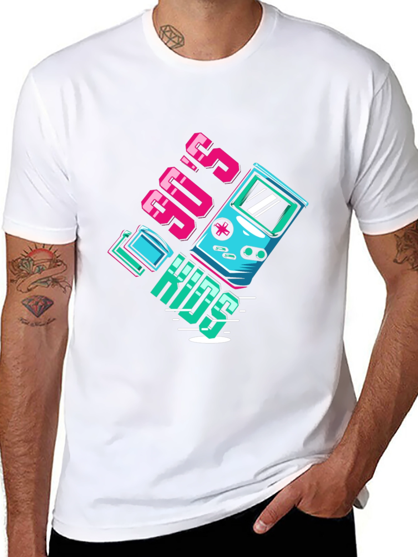 90s Kids T-Shirt - Retro Gaming Style