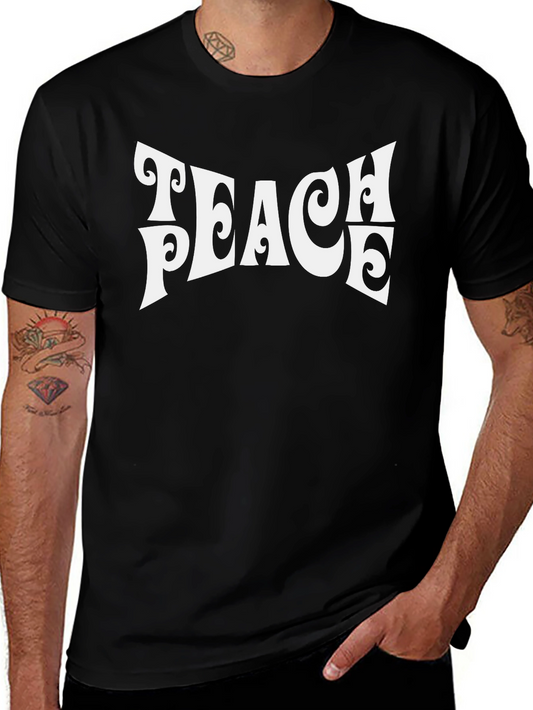 Teach Peace Black T-Shirt