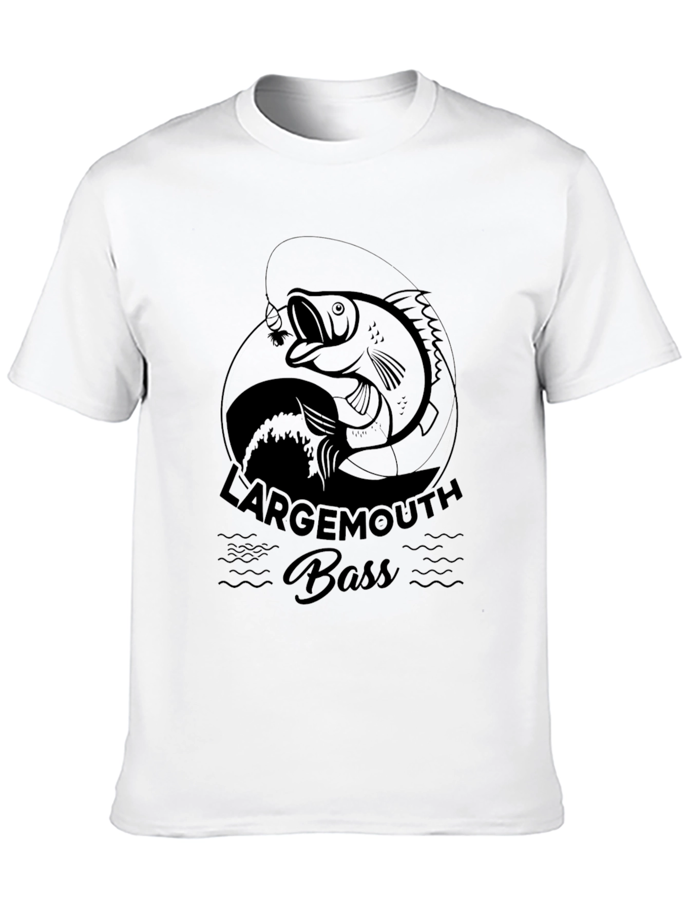 Largemouth Bass Graphic Black T-Shirt