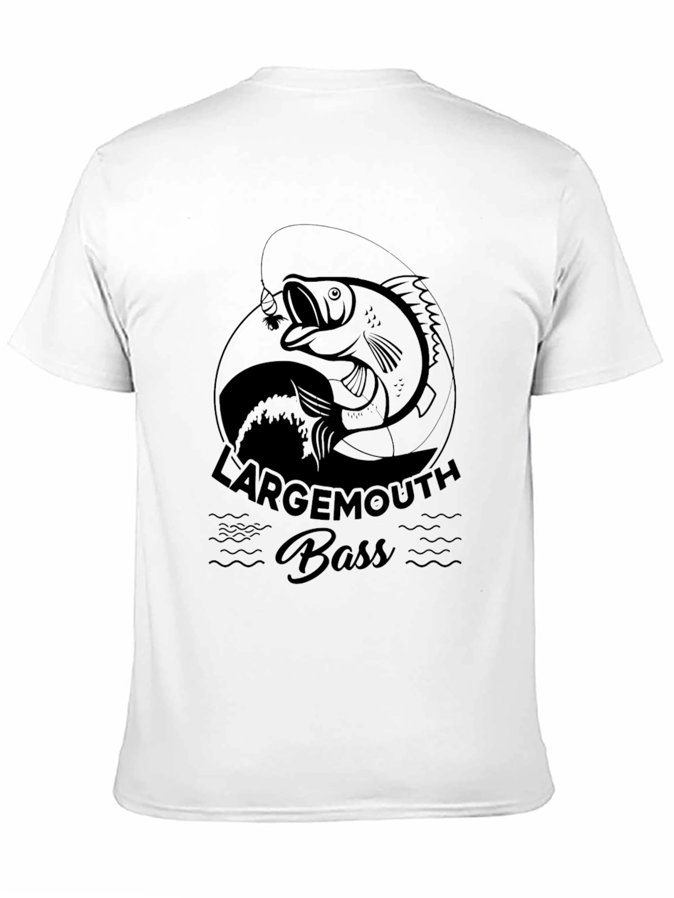 Largemouth Bass Graphic Black T-Shirt