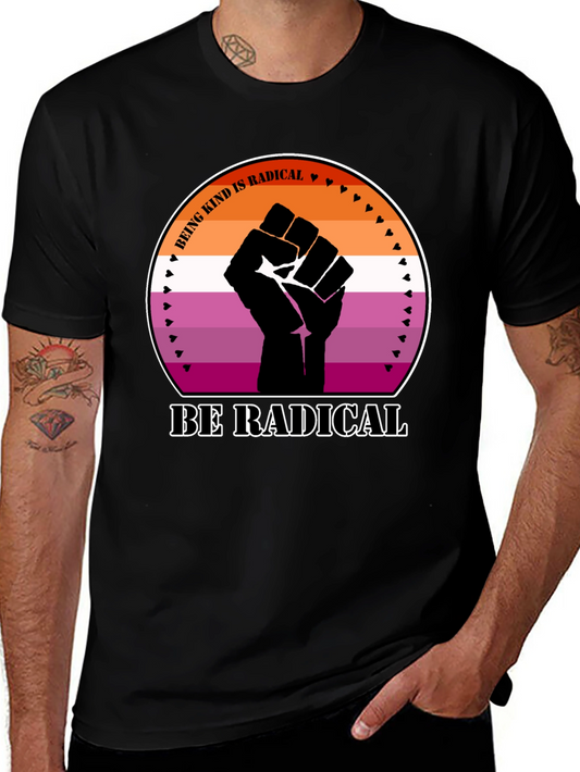Kind Radical Fist Lesbian Pride T-Shirt