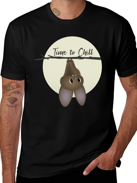 Time to Chill Bat Graphic T-Shirt
